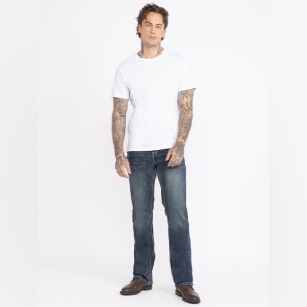 🌙 B120 Warehouse One Men's Dark Wash Classic Boot Jeans